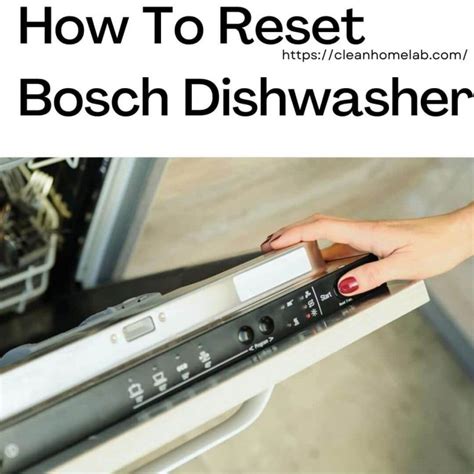 How To Reset A GE Dishwasher 